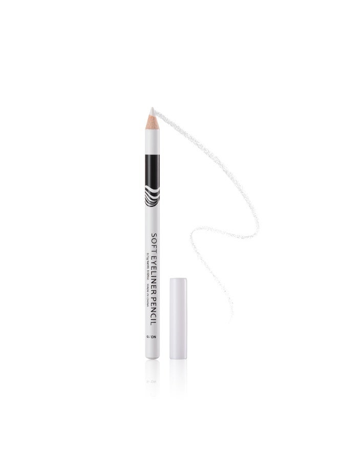Mn MENOW MN  Menow  12 Pc Soft Eye Liner Pencil  White  Colour - Image 2