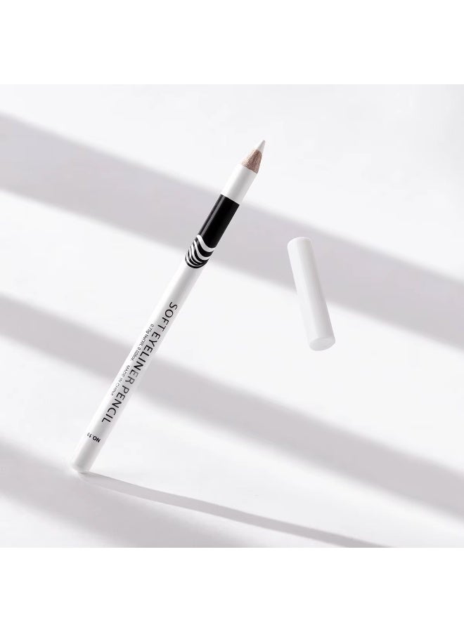 Mn MENOW MN  Menow  12 Pc Soft Eye Liner Pencil  White  Colour - Image 5