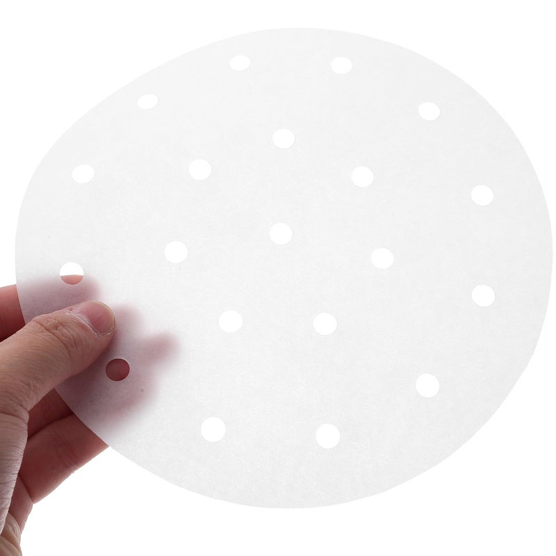 6.5 Inch Round Parchment Paper Liners 500 Pack For Air Fryer Steamer Basket Non Stick - Image 5
