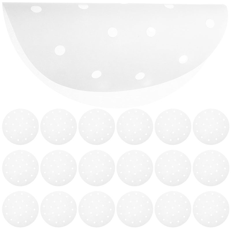 6.5 Inch Round Parchment Paper Liners 500 Pack For Air Fryer Steamer Basket Non Stick - Image 2