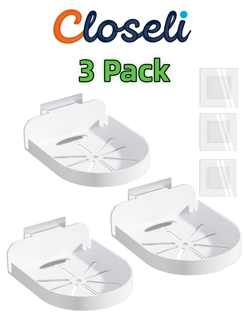 Closeli 3 Pack Camera Wall Mount Bracket, Floating Shelf Holder, Storage Shelf Bracket, Security Camera Base Stand, No Drill Wall Mount, Easy Installation, Compatible with Cameras, Baby Monitors and Speakers - Image 1