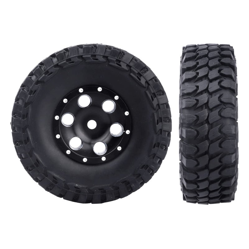 Hobbypark 1.0 Beadlock Wheels and Tires 4Pcs Metal Micro Crawler Tires with Extended Wheel Spacers Offsets for 1/24 RC Crawler Car Axial SCX24 90081 Deadbolt Truck - Image 4