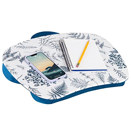 LAPGEAR MyStyle Portable Lap Desk with Cushion - Blue Garden - Fits up to 15.6 Inch Laptops - Style No. 45302 - Image 1