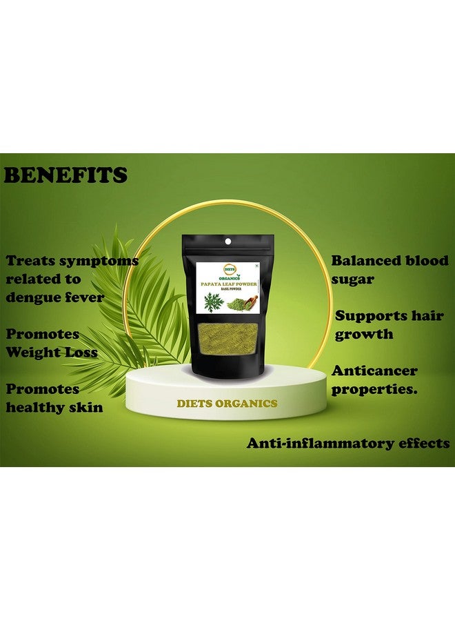 DIETS ORGANICS Papaya Leaf Powder- 100G  - Image 2
