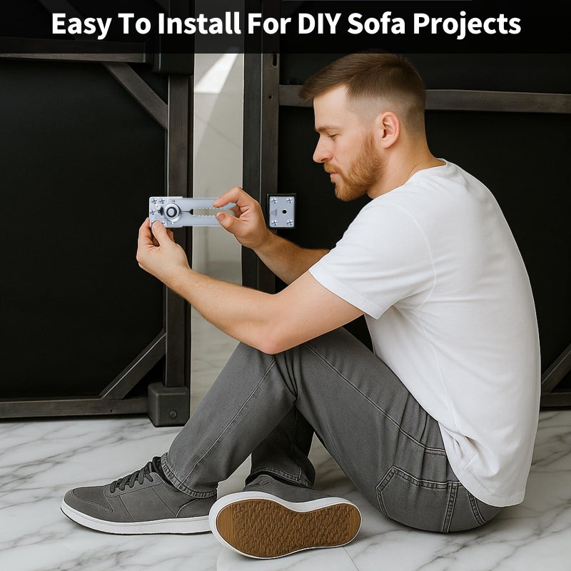 HOWDIA موصل أريكة مقسمة HOWDIA 4 عبوة مع براغي - Image 3