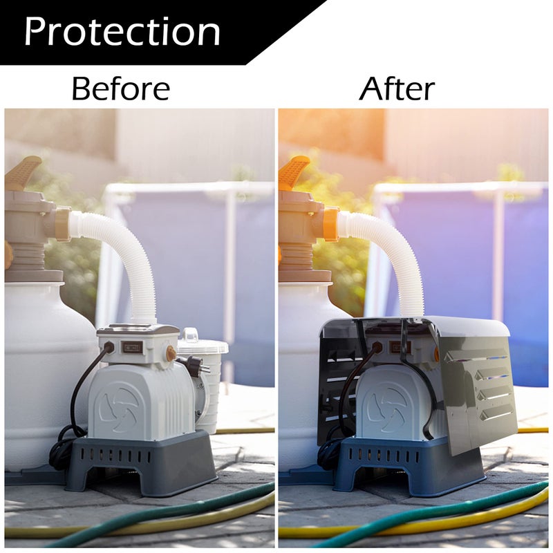 RunNico Pool Pump Covers for Outside Units - ABS Adjustable Pool Pump Motor Cover - Swimming Pool Motor Cover for Above Ground Protection - Image 5