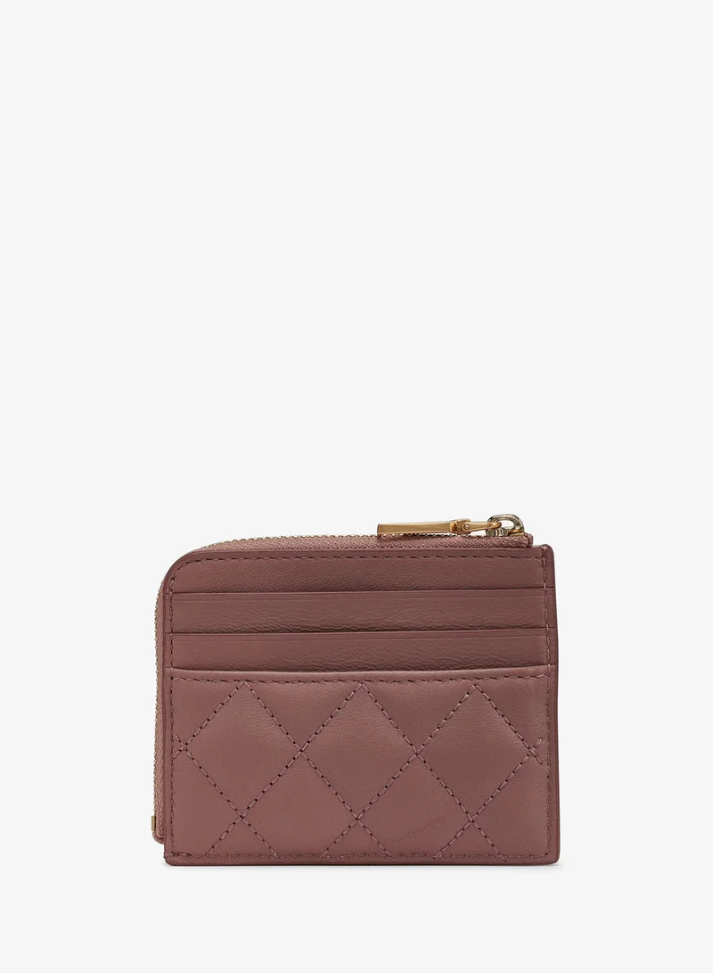 DKNY Trina Logo Zip Around Cardholder