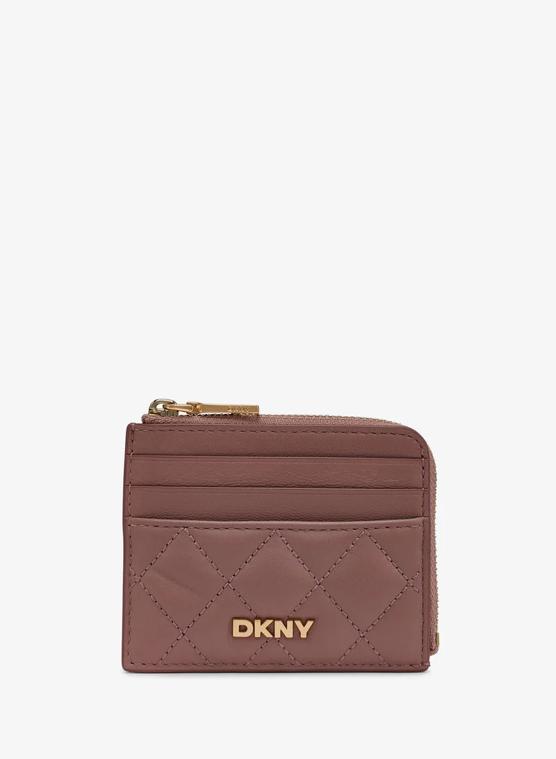 DKNY Trina Logo Zip Around Cardholder