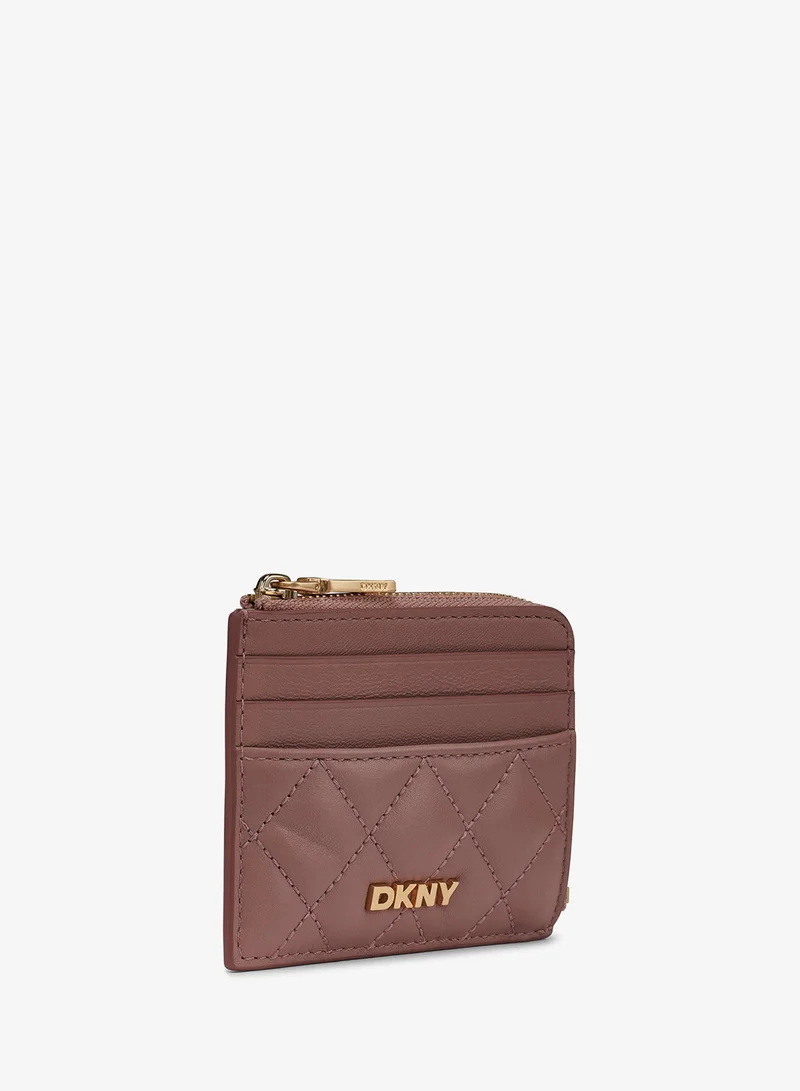DKNY  Trina Logo Zip Around Cardholder for Women | Best Price UAE