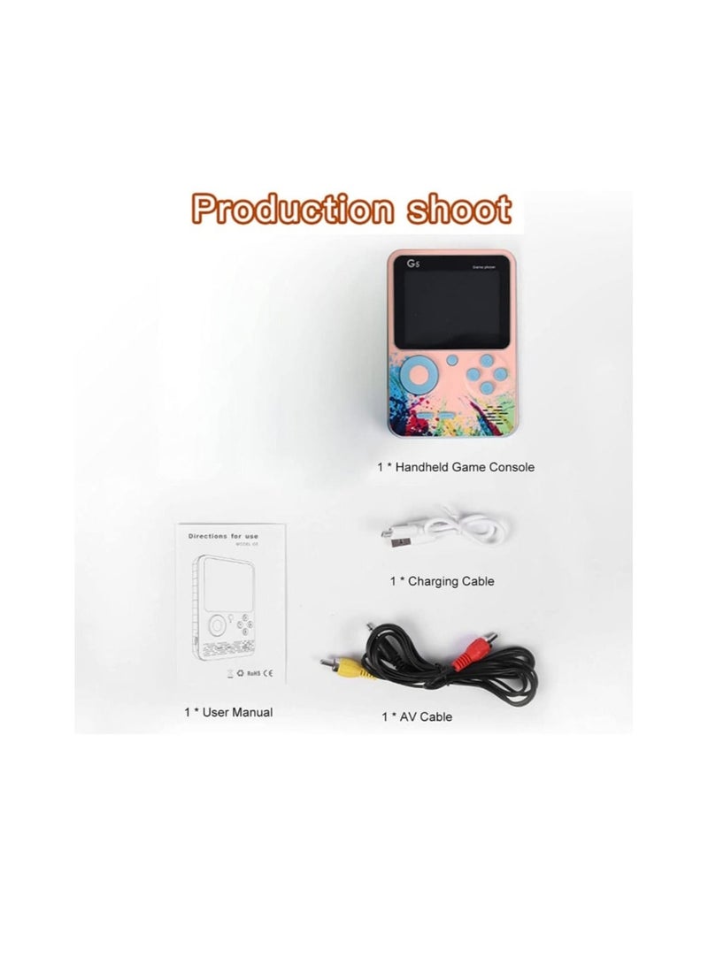 GAME G5 3.0 Inch Full-color Screen Handheld Game Console With 500 Retro Game Portable Game Consoles 1000mAh Rechargeable Battery (multi colour) - Image 2