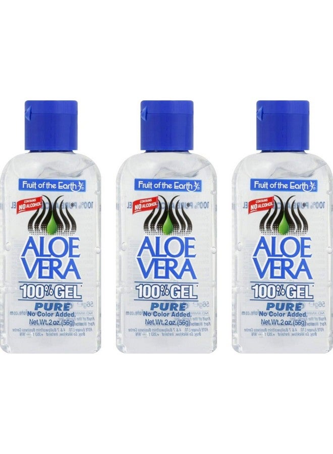 Fruit of the Earth Aloe Vera Gel, 2 oz (56 g) (Bundle of 3) - Image 1