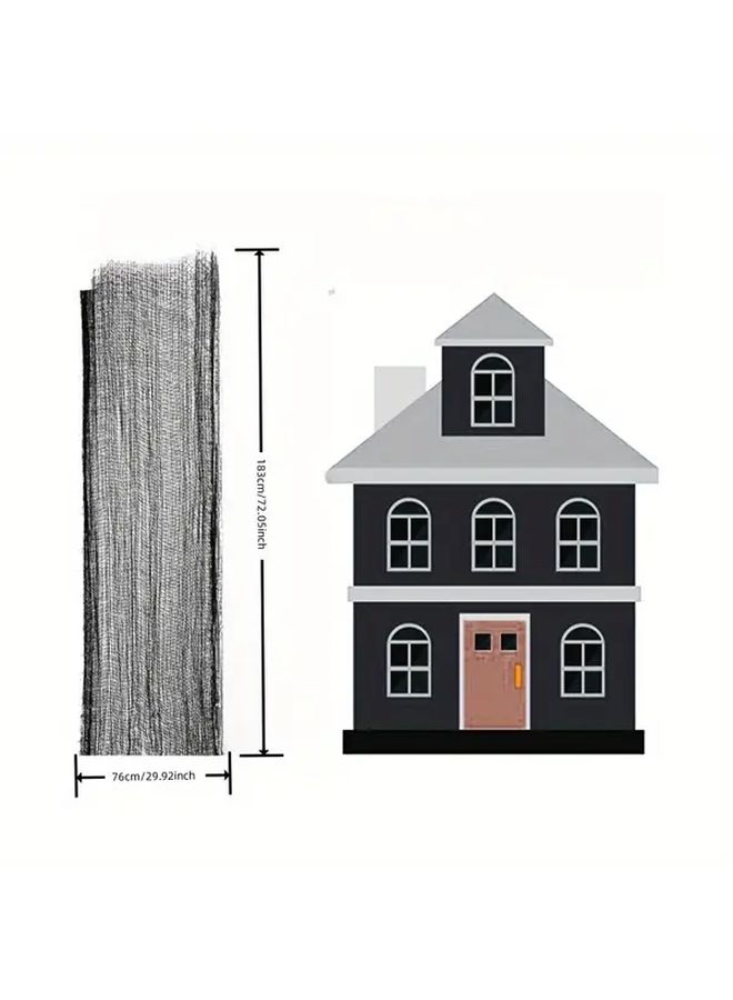 3pcs 72 x 30 Inch Halloween Horror Gauze Fabric for Haunted House Outdoor Decoration - Image 3