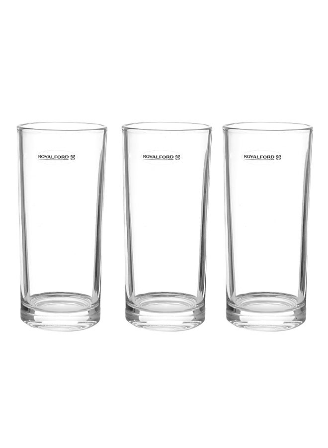 Royalford 3-Piece Glass Tumbler Set Clear 310.0ml - Image 2