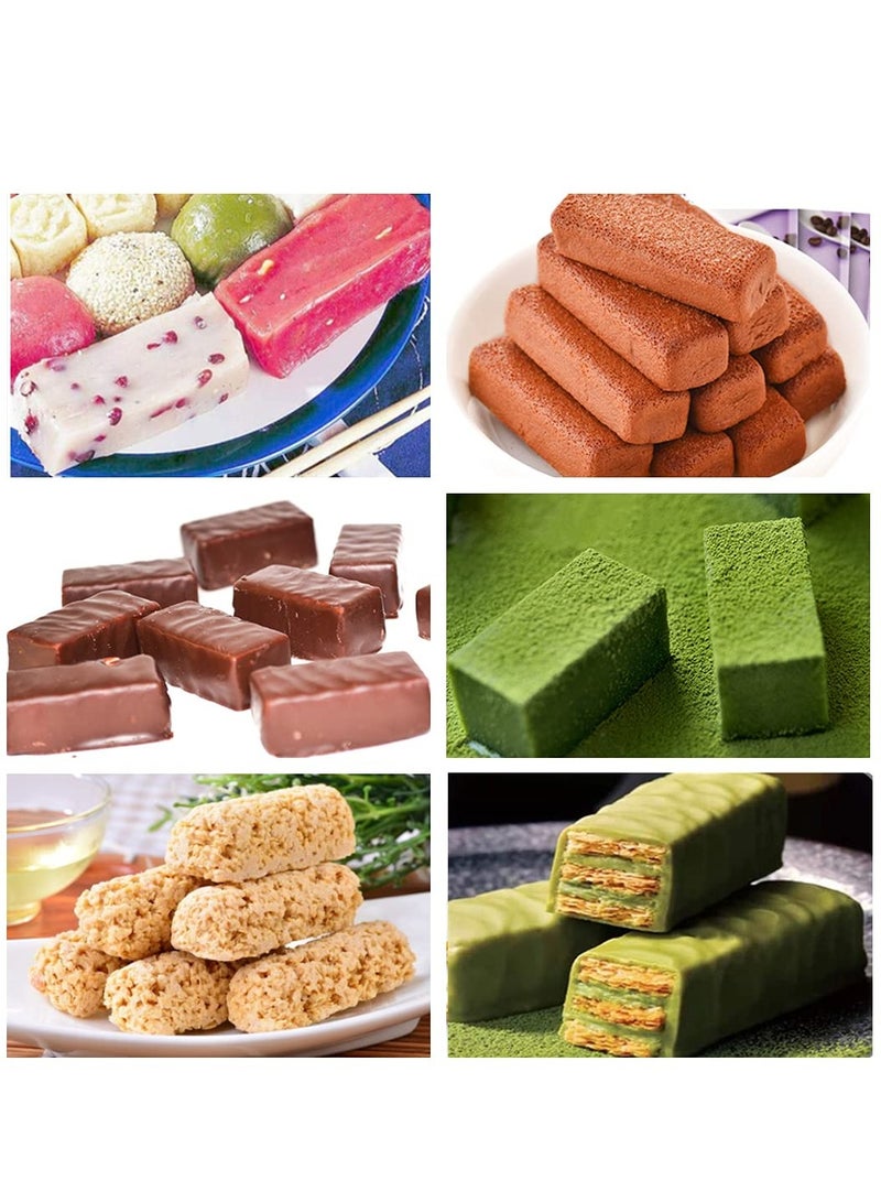 2 Pieces Mold, Rectangle Silicone Candy Molds for Baking Energy Bars Chocolate Bar Mold, Protein Bars, Ganache, Brownie, Cheesecake, Cornbread, Pudding, 12, Cavity Butter Mould (Brown)  - Image 5