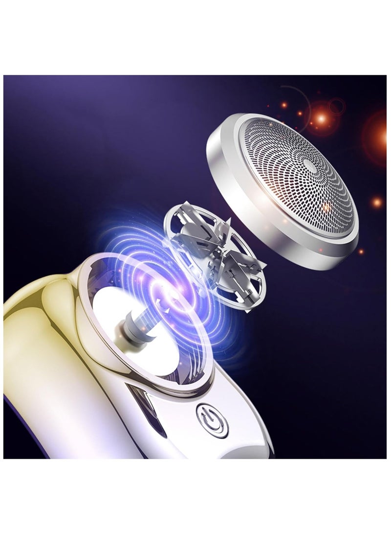 Y&D Electric Razor For Men, Newest Mini-Shave Portable Electric Shaver, Pocket Size Portable Shaver Wet And Dry Mens Razor Usb Rechargeable Shaver Charging Easy One-Button Use Suitable For Home,Car,Travel  - Image 4