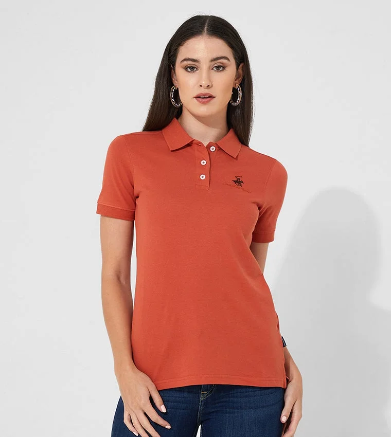 Beverly Hills Polo Club Logo Embroidered Polo T-Shirt