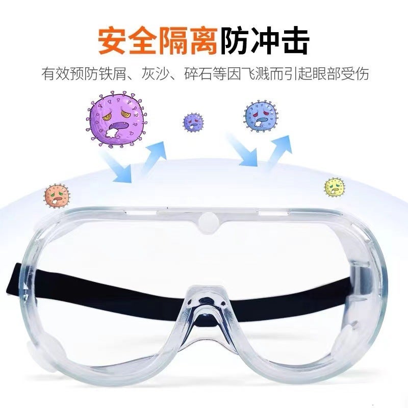 Goggles, Anti-Droplet, Sand-Proof, Dust-Proof, Anti-Fog, Transparent Protective Glasses, Fully Enclosed, Men'S And Women'S Labor Protection Eye Masks - Image 3
