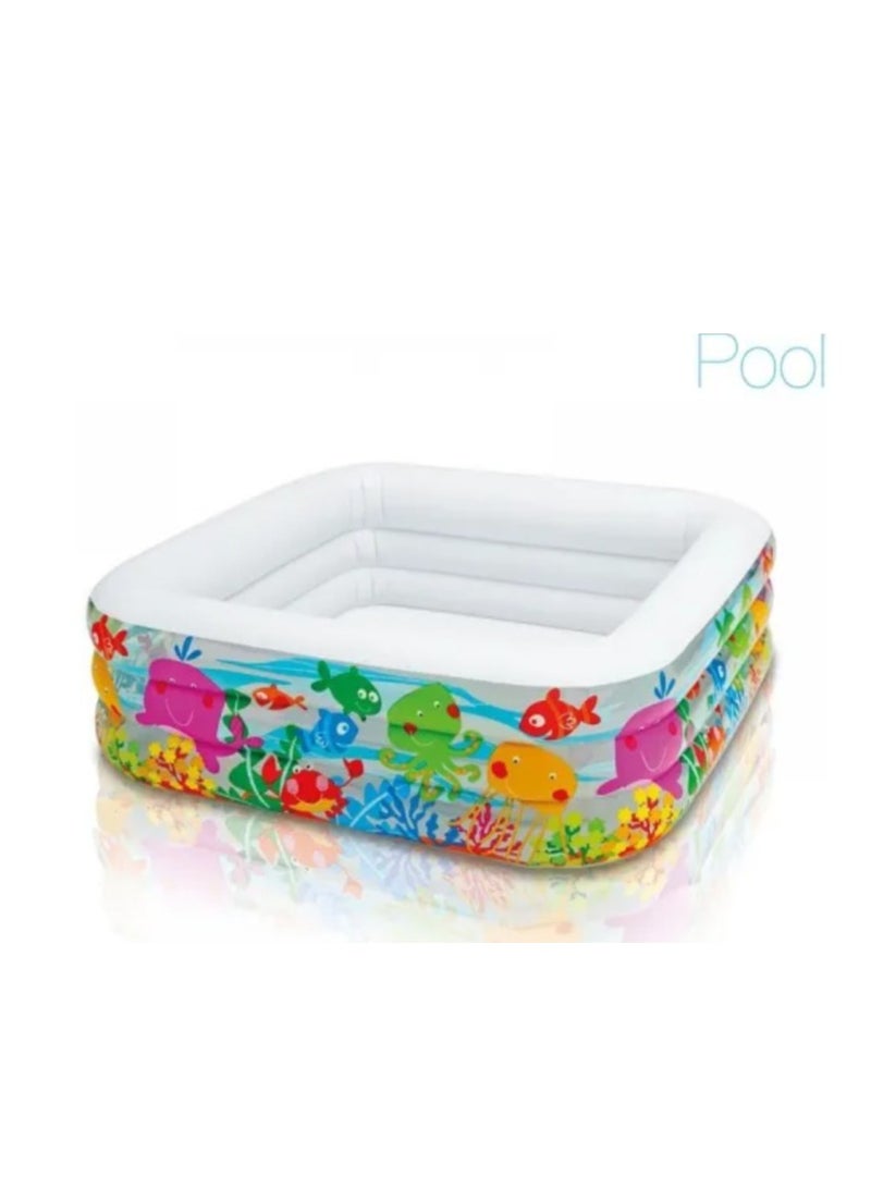 INTEX Swim Center Clear View Aquarium Pool 159x159x50cm - Image 1