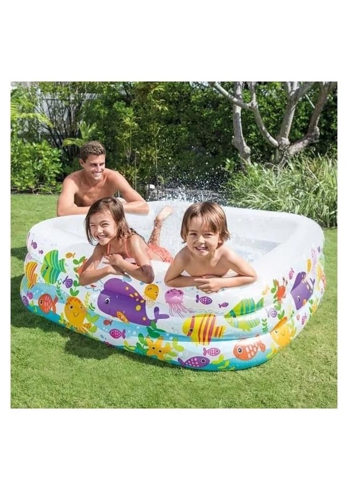 INTEX Swim Center Clear View Aquarium Pool 159x159x50cm - Image 2