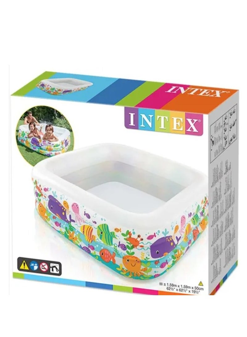 INTEX Swim Center Clear View Aquarium Pool 159x159x50cm - Image 4