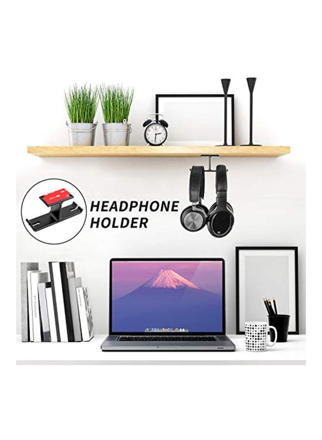 Headphone Hanger Holder Black  - Image 5