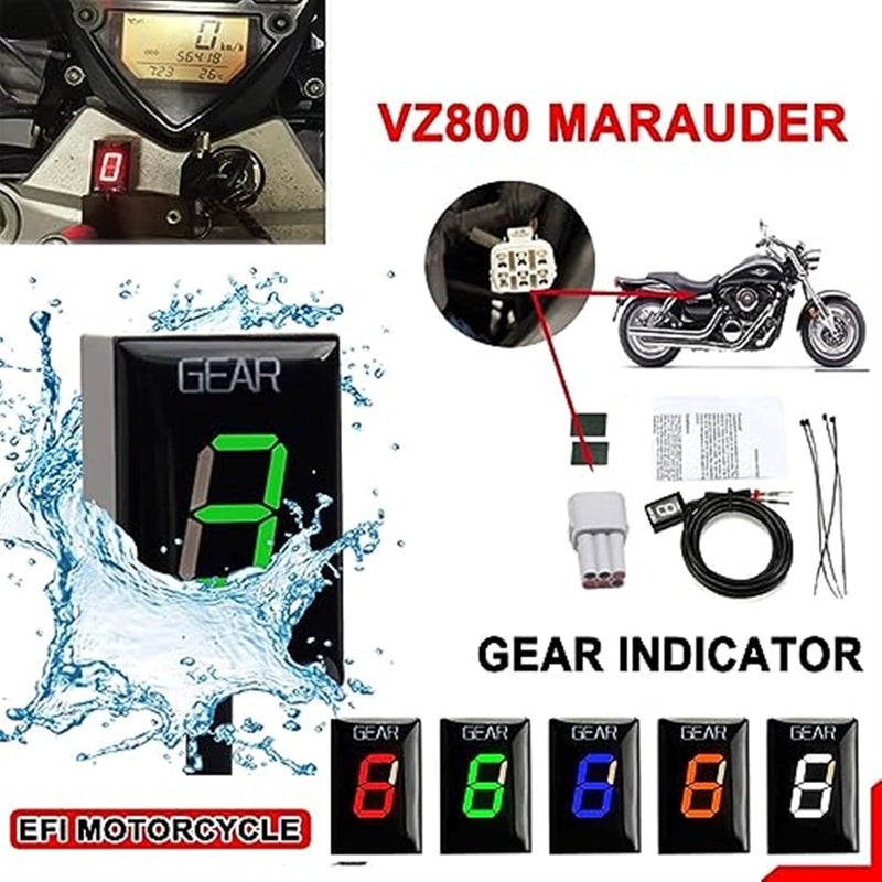 Yurefax 1-6 Gear Display Indicator for Motorcycles - Image 3