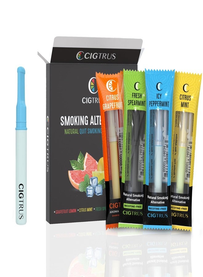 Cigtrus Quit Smoking Aid – Natural Smokeless Inhaler – Non-Electric, Nicotine-Free & Travel-Safe – Replace The Vape – 4-Flavor Variety Pack - Image 1