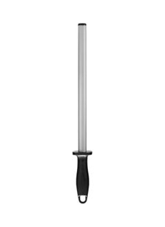 NIBEMINENT Grit Diamond Coated Sharpening Tool Silver/Black 12inch 