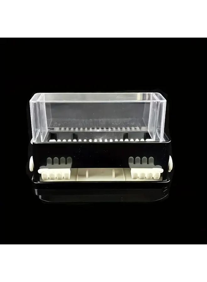 Black Pressing Brush Box Large Capacity Detachable For Oral Care Tools - Image 1