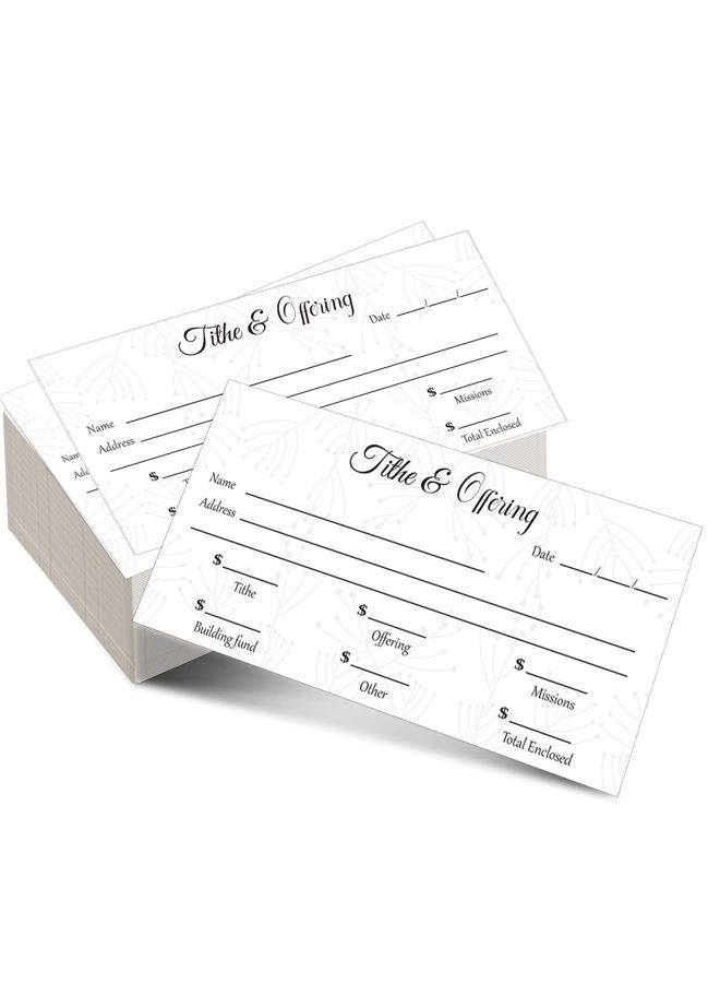 Eaasty 200 Pieces Church Offering Envelopes My Offering Bill Size Envelope Church Offering Tithe Envelopes for Donations, Religious Occasions (Elegant Style) - Image 1
