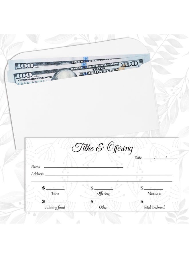 Eaasty 200 Pieces Church Offering Envelopes My Offering Bill Size Envelope Church Offering Tithe Envelopes for Donations, Religious Occasions (Elegant Style) - Image 3