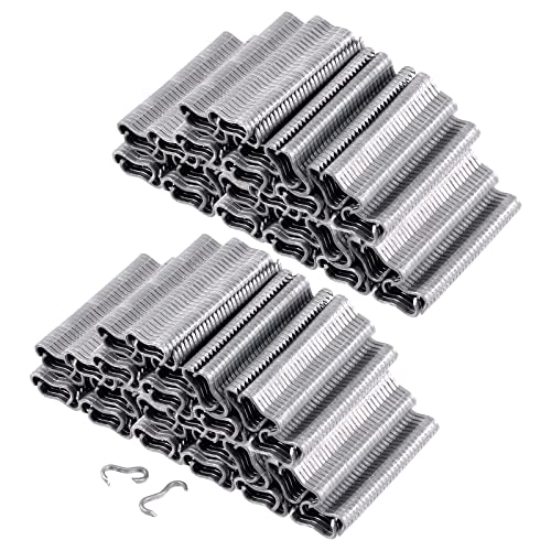 Tanstic 3000Pcs M Nails M Clips Professional Upholstery Hog Rings M Staples for Type M Hog Nail Ring Pliers Assortment Kit Fence Fastening - Image 1
