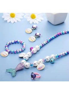 Garlo Girls Jewelry Purse Bracelet Necklace Earrings Set Dress up Pretend Play Jewelry Gifts Kids Toddler  - Image 3