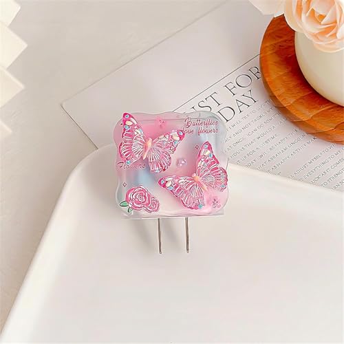 VNJ ACCESSORIES Protective Charger Case for iPhone 18W 20W iPhone 16 15 14 13 12 11 Pro Max Charging Cable Charger Protective Cover Data Cable Protective Sleeve-Bell Orchid Pink - Image 4