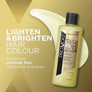 PROVOKE Illuminex Touch of Blonde Lightening Blonde Shampoo and Conditioner Duo Pack 200 ml For Warm Blonde Highlighted Blonde Hair - Image 2
