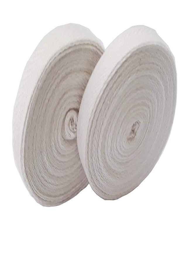 M Fabrics خيوط نادا من القطن الخالص من إم فابريكس لفساتين نادي دوري الهندية التقليدية، والبيجامات، واللينغا، والساري، والسلوار، والباتيالا، والتشوديدار (عبوة من قطعتين) - (مسطحة - 0.25 بوصة، 15 متر لكل قطعة) - Image 3