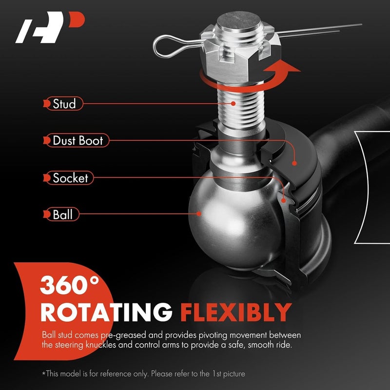 A-Premium Front Outer Tie Rod Ends for Hyundai and Kia - Image 3