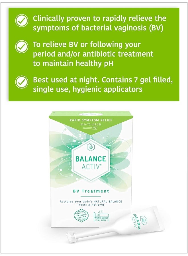 Balance Activ Bacterial Vaginosis Treatment BV Balance Activ Gel 7 Tube Box - Image 2