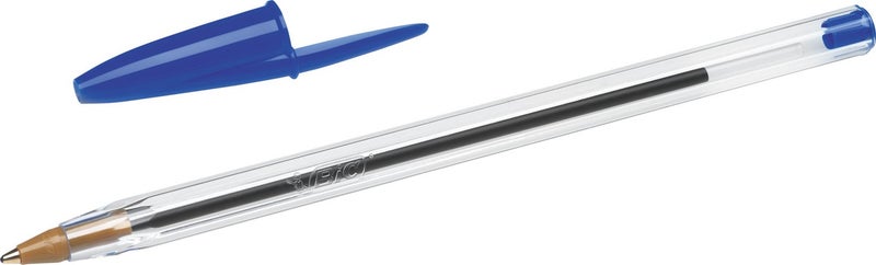 Bic Cristal Medium Ballpoint Pen Blue Box of 50 - Image 2