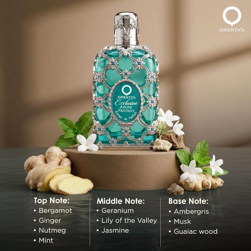 Orientica Luxury Exclusive Azure Fantasy Extrait de Parfum – 2.7oz/80ml - Image 2