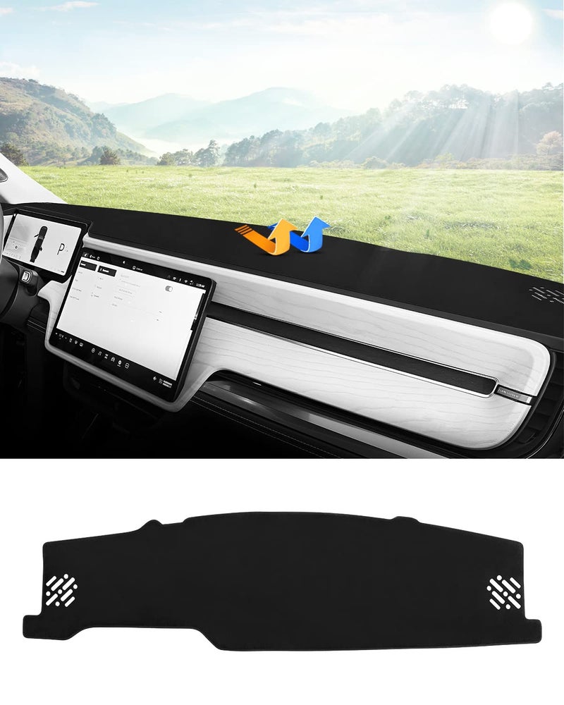 Autorder Dashboard Cover Mat for Freightliner Cascadia 2018-2024 2025 2026 Accessories Dash Cover Upgrade Flannel Dash Mat Sunshade Glare UV Rays Protector - Image 1