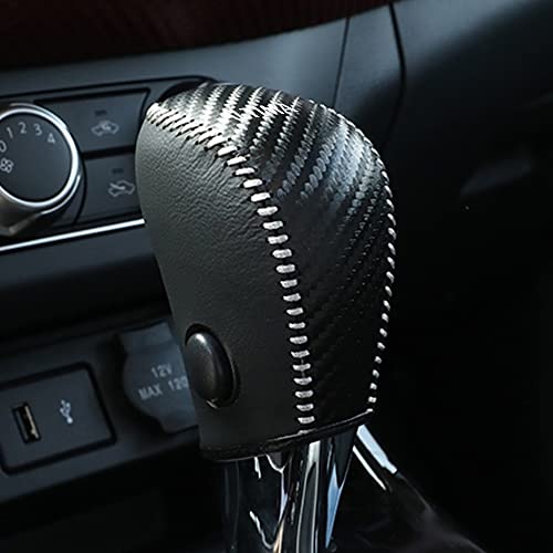 XITER Leather Gear Shift Knob Cover Protector Trim Automatic Transmission Interior Accessories for Nissan Altima 2013-2018(Not Fit 2.5SR/3.5)-Carbon Fiber - Image 1