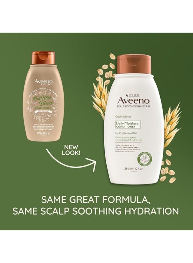 Aveeno Farm-Fresh Oat Milk Conditioner with Colloidal Oatmeal & Almond Milk,12 Fl Oz (354ml) - Image 2