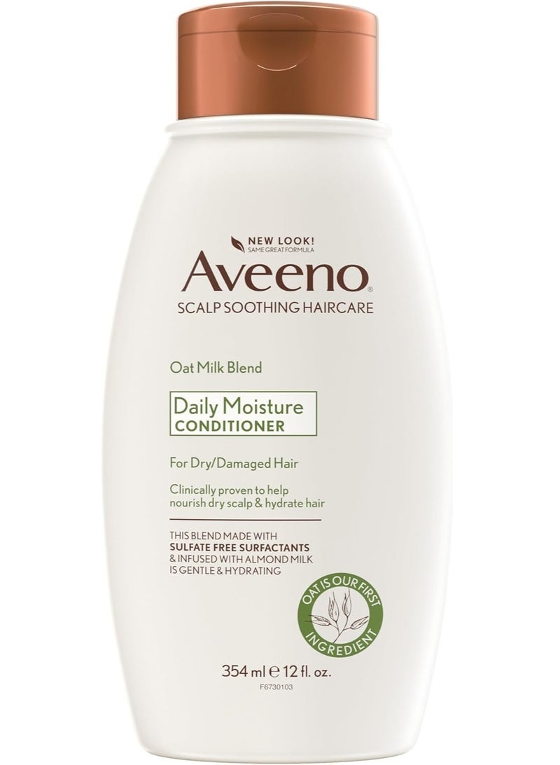 Aveeno Farm-Fresh Oat Milk Conditioner with Colloidal Oatmeal & Almond Milk,12 Fl Oz (354ml) - Image 1