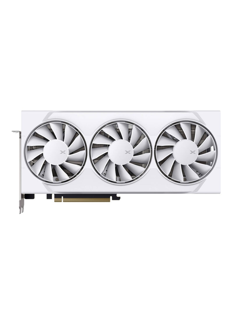 XFX Swift AMD Radeon RX 9060 XT OC Triple Fan Gaming Edition, 16GB GDDR6 128-Bit Memory, 3320 MHz Boost Speed, 2048 Stream Processors, 20 Gbps Memory Clock, PCI-E 5.0, White | RX-96TS316W7  - Image 5