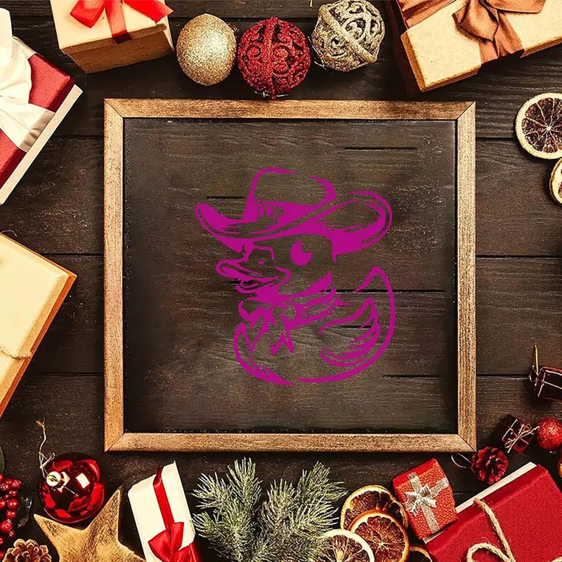 Cliths Set of 4 Reusable Duck Stencils for Painting - 6x6 Inch, 0.5mm Thick Plastic - Cute Duck Designs for DIY Crafts, Wood Signs, Canvas, Wall & Fabric Decor Projects - Image 4