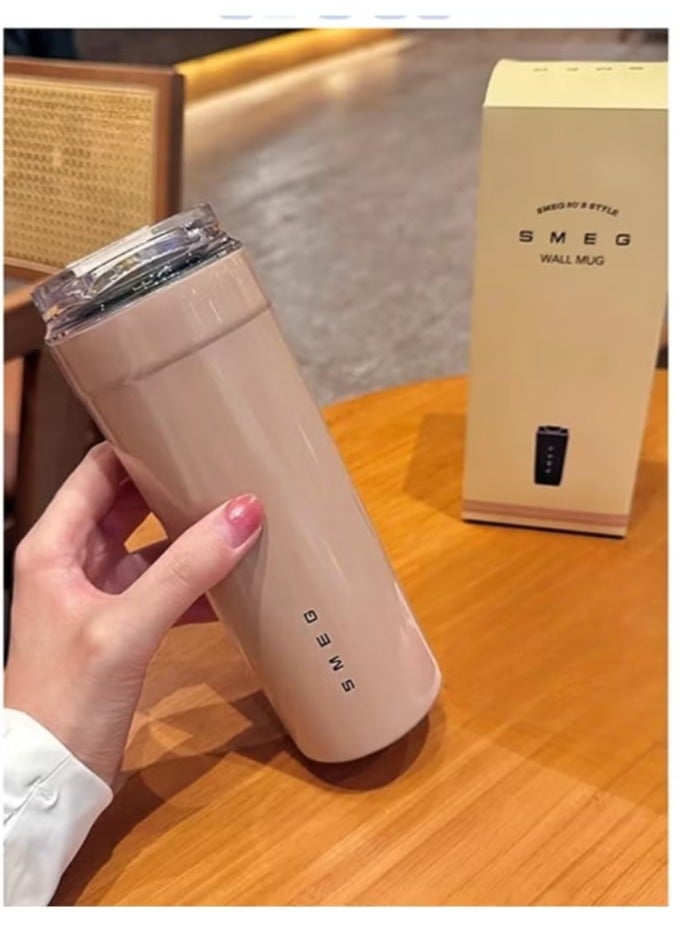 SMEG 550ml Stainless Steel Tumbler - Premium 316 Food-Grade Vacuum Insulation Travel coffee thermos pink - Image 2