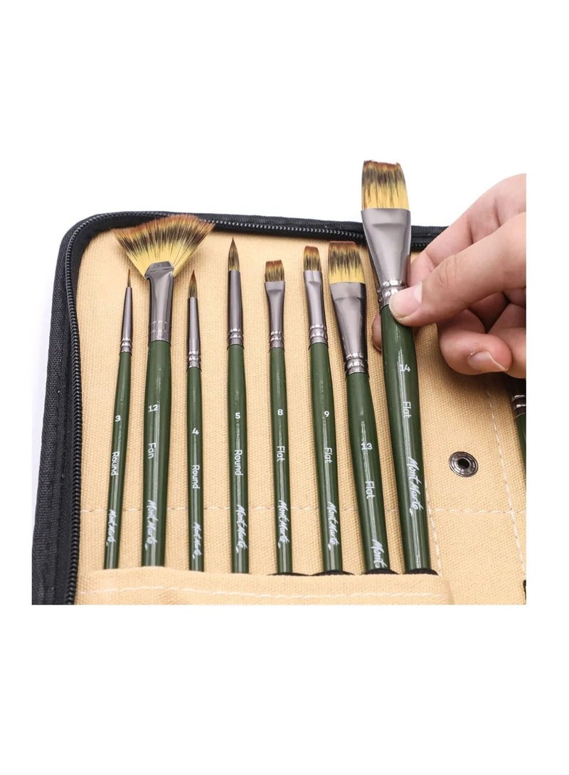 Mont Marte 17-Piece Signature Brush Set in Wallet - Image 4