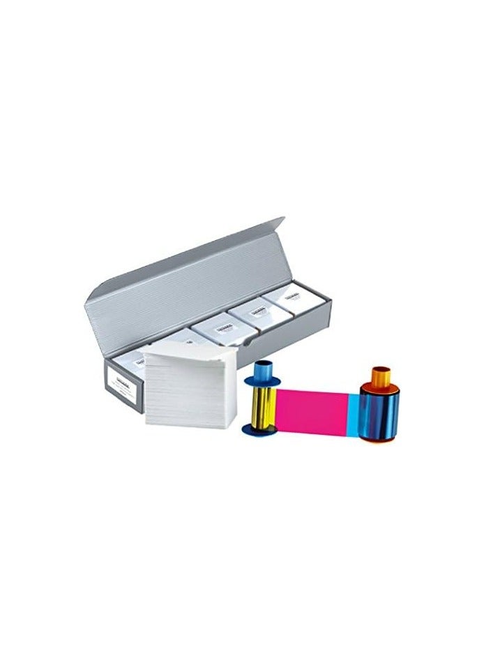 Fargo 45210 YMCKOK Color Ribbon + 500 PVC Cards