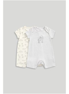 mothercare Zebra Rompers - 2 Pack  - Image 1